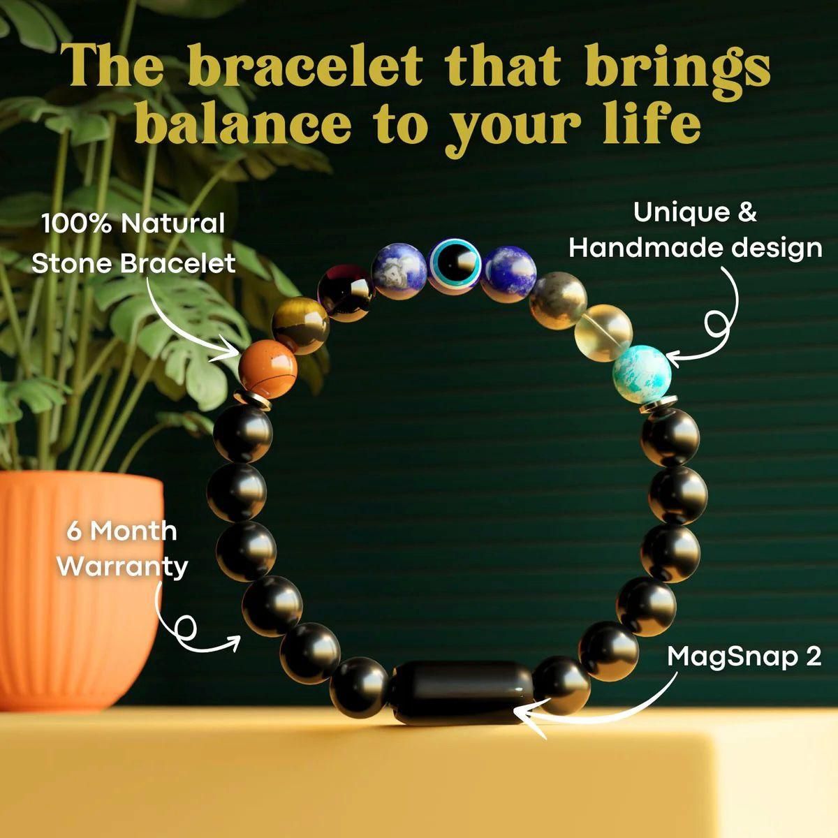 Super 9 Chakra Bracelet - Money, Relationship & Health - 65% Off