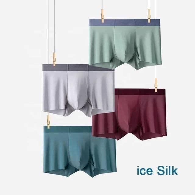 50% OFF: Men's Ice Silk Briefs Boxers (Pack of 3)