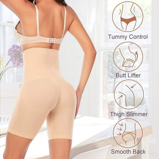 50% OFF: 4-in-1 Shaper - Quick Slim Shape Wear Tummy, Back, Thighs, Hips - Black/Efffective Seamless Tummy Tucker